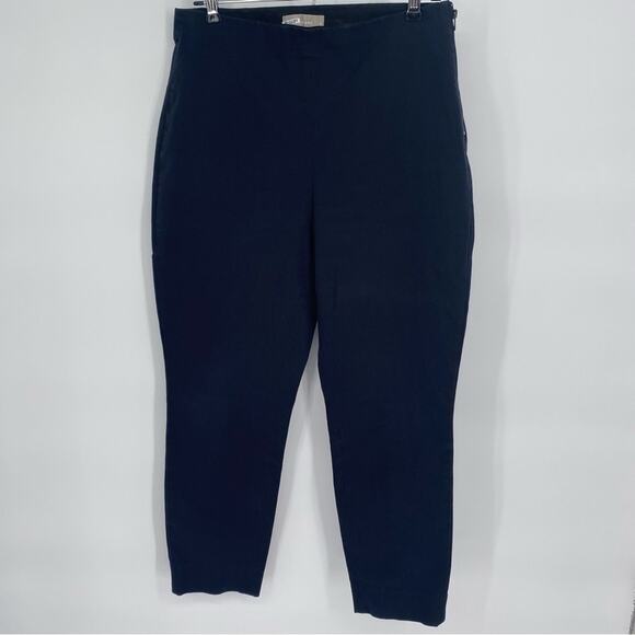 Everlane Pants Black Curvy Side Zip Stretch Office Quiet Luxury Cropped 8 - Picture 4 of 12